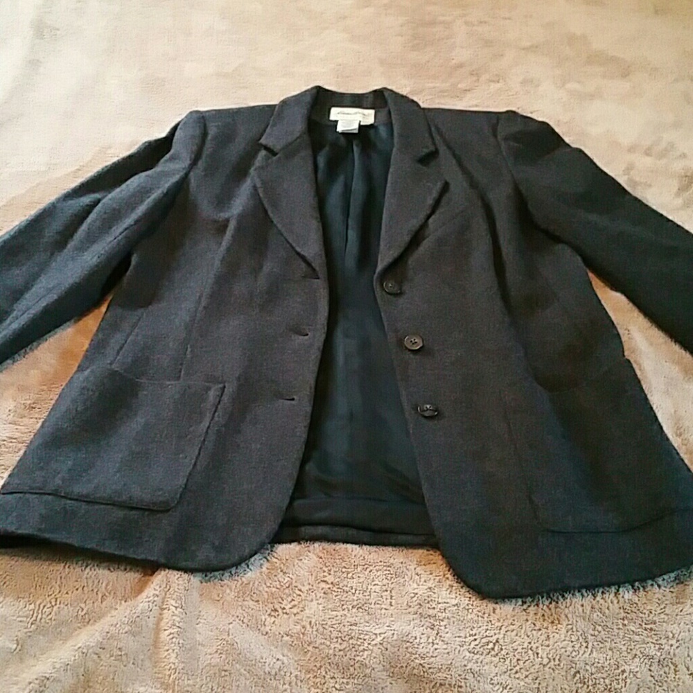 Dark Grey Women's Med Eddie Bauer Sports Jacket - Picture 4 of 8